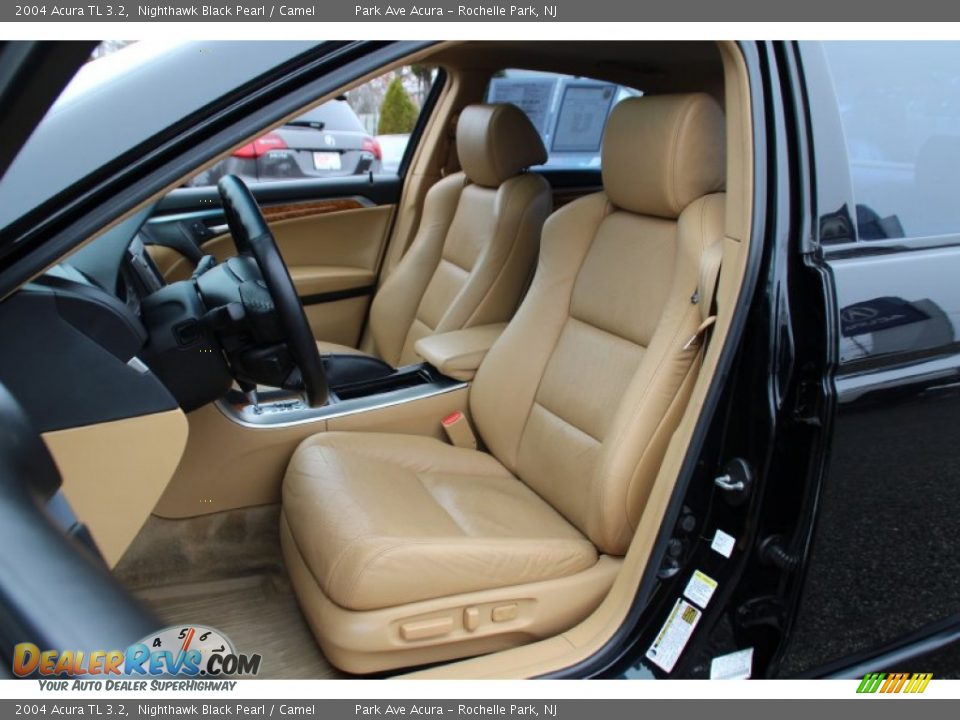 2004 Acura TL 3.2 Nighthawk Black Pearl / Camel Photo #13