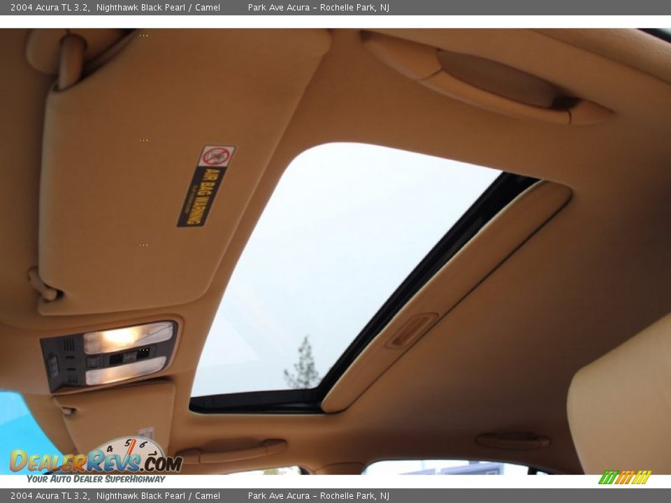 2004 Acura TL 3.2 Nighthawk Black Pearl / Camel Photo #14