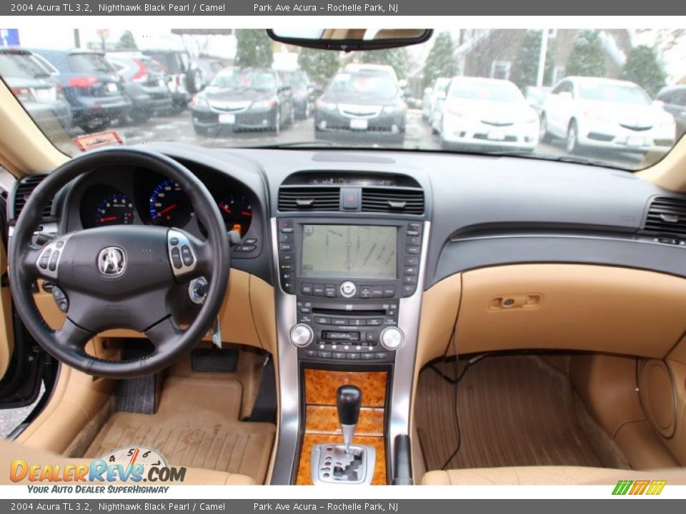 2004 Acura TL 3.2 Nighthawk Black Pearl / Camel Photo #15
