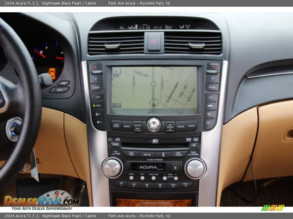 2004 Acura TL 3.2 Nighthawk Black Pearl / Camel Photo #16