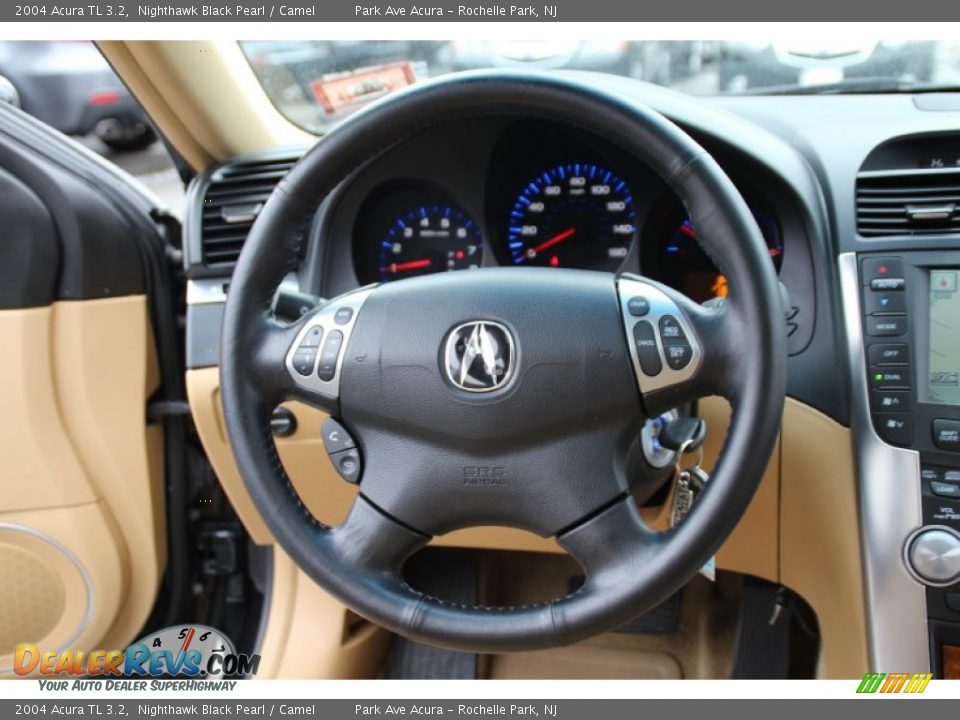 2004 Acura TL 3.2 Nighthawk Black Pearl / Camel Photo #18