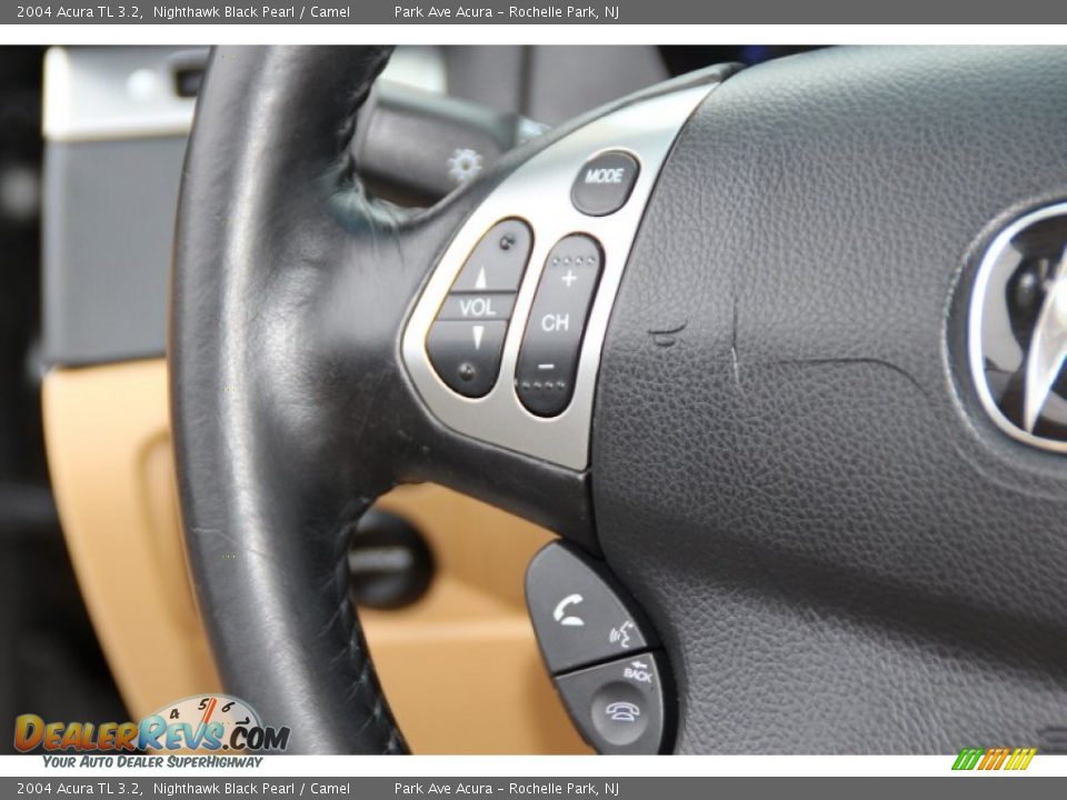 2004 Acura TL 3.2 Nighthawk Black Pearl / Camel Photo #19