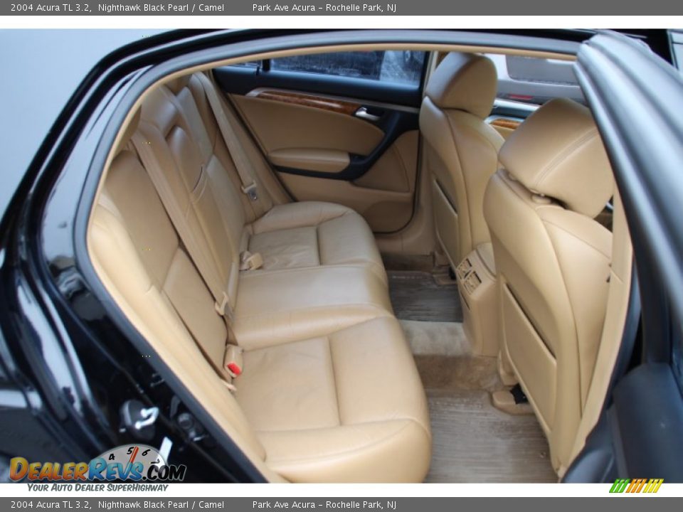 2004 Acura TL 3.2 Nighthawk Black Pearl / Camel Photo #25