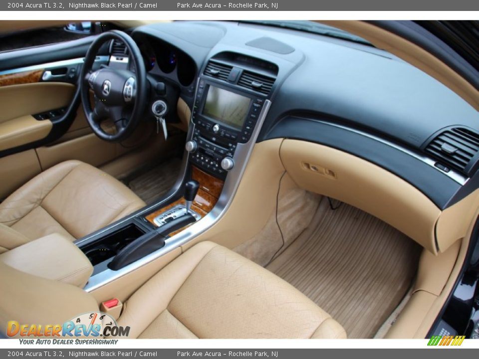 2004 Acura TL 3.2 Nighthawk Black Pearl / Camel Photo #27