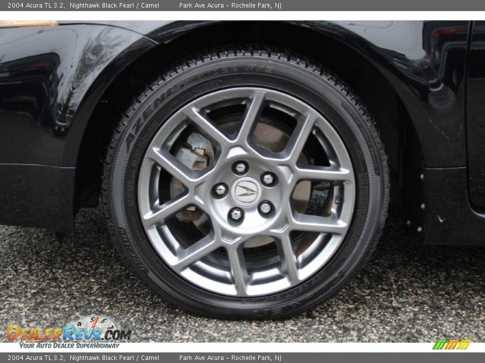 2004 Acura TL 3.2 Nighthawk Black Pearl / Camel Photo #32