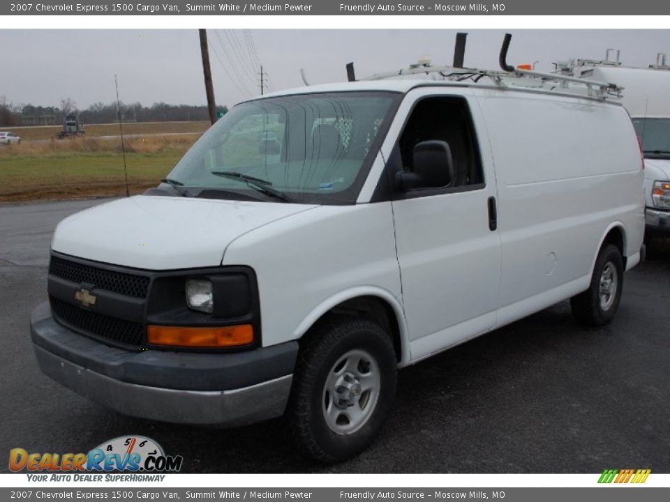 2007 Chevrolet Express 1500 Cargo Van Summit White / Medium Pewter Photo #1