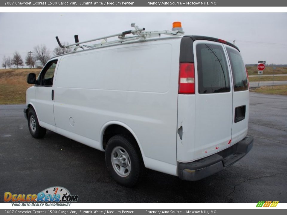 2007 Chevrolet Express 1500 Cargo Van Summit White / Medium Pewter Photo #6