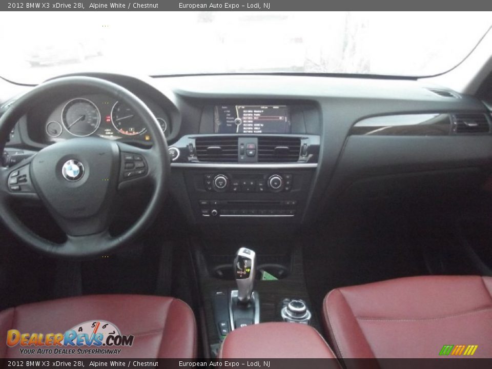 2012 BMW X3 xDrive 28i Alpine White / Chestnut Photo #36