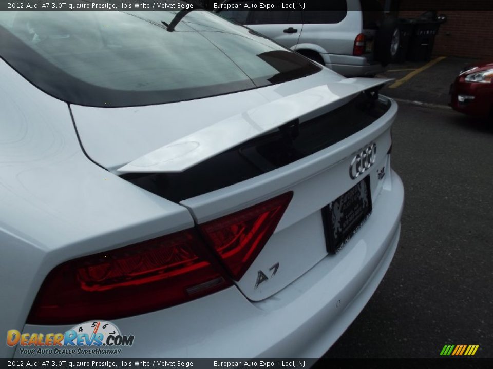 2012 Audi A7 3.0T quattro Prestige Ibis White / Velvet Beige Photo #11