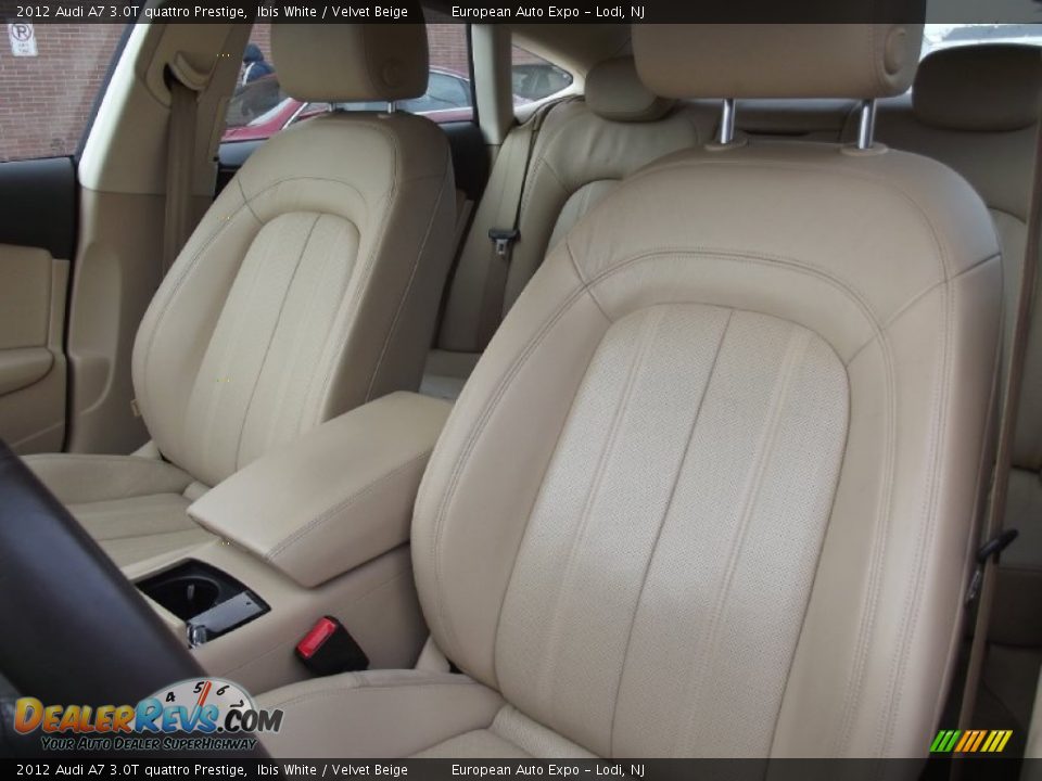 2012 Audi A7 3.0T quattro Prestige Ibis White / Velvet Beige Photo #13