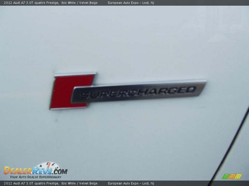 2012 Audi A7 3.0T quattro Prestige Ibis White / Velvet Beige Photo #15