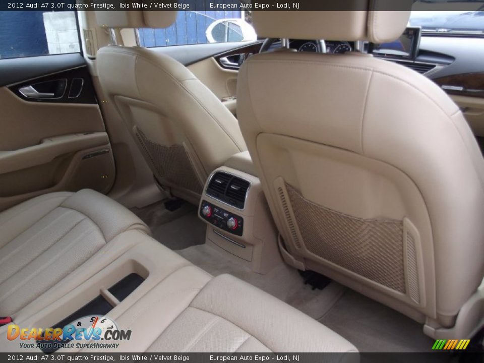 2012 Audi A7 3.0T quattro Prestige Ibis White / Velvet Beige Photo #18