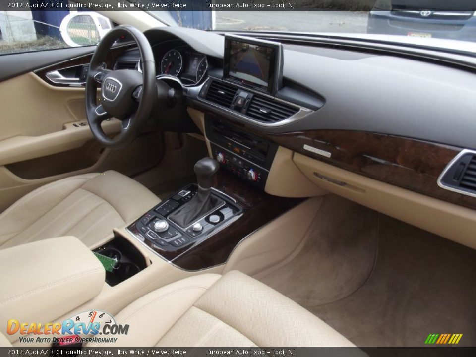 2012 Audi A7 3.0T quattro Prestige Ibis White / Velvet Beige Photo #20