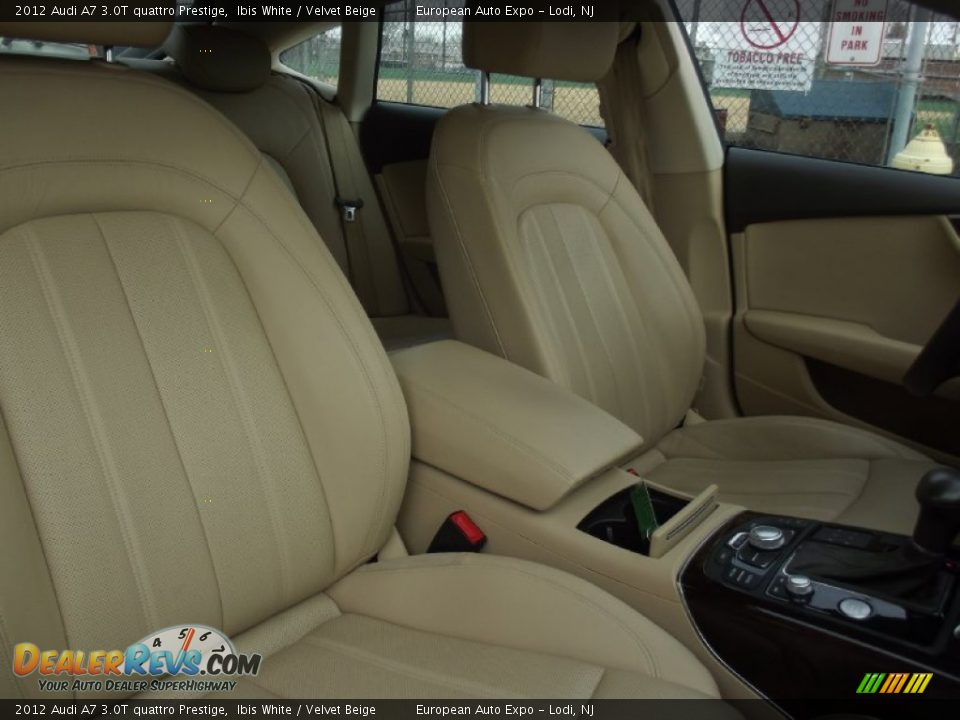 2012 Audi A7 3.0T quattro Prestige Ibis White / Velvet Beige Photo #21