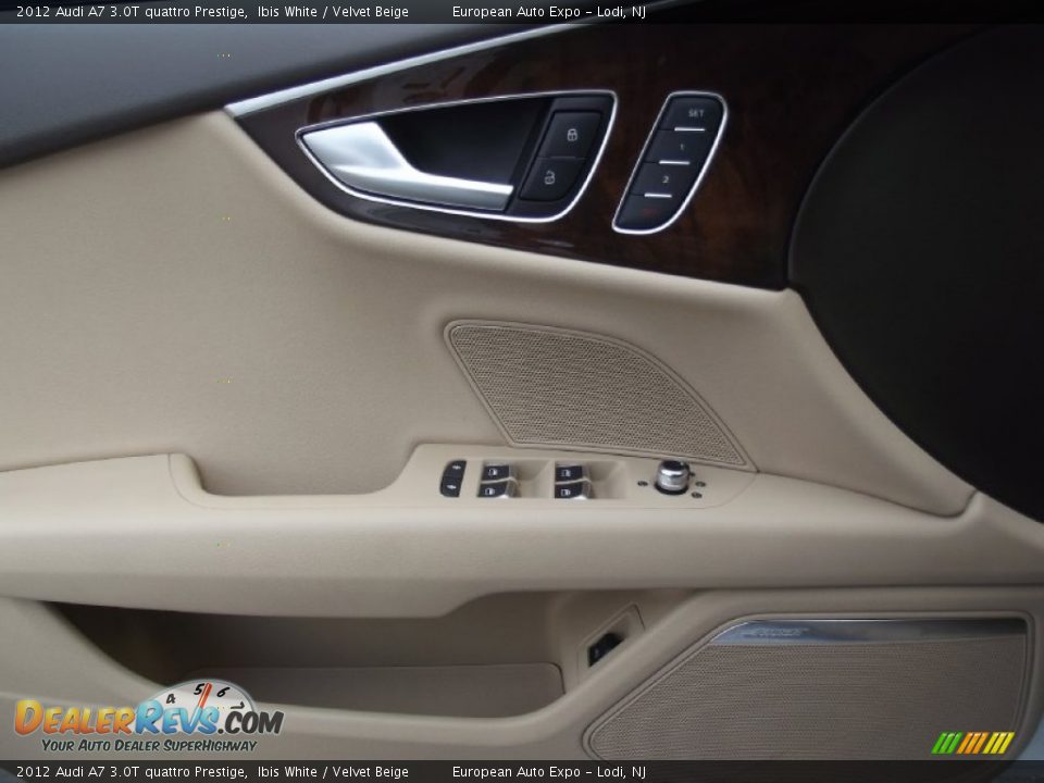 2012 Audi A7 3.0T quattro Prestige Ibis White / Velvet Beige Photo #22