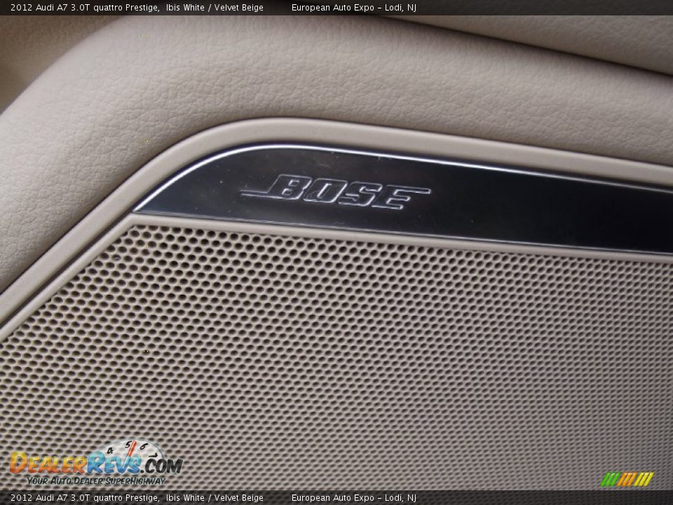 2012 Audi A7 3.0T quattro Prestige Ibis White / Velvet Beige Photo #23