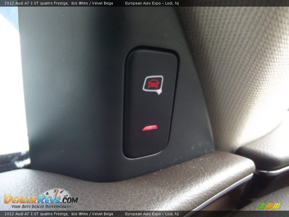 2012 Audi A7 3.0T quattro Prestige Ibis White / Velvet Beige Photo #24