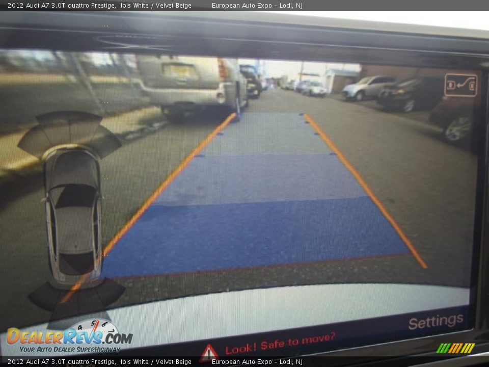 2012 Audi A7 3.0T quattro Prestige Ibis White / Velvet Beige Photo #28