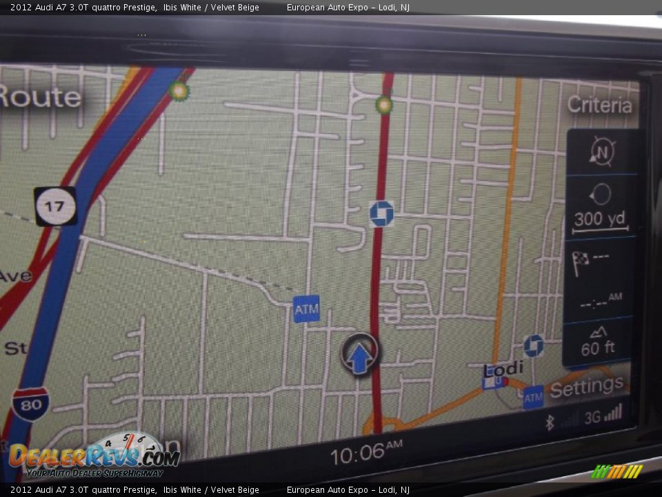 2012 Audi A7 3.0T quattro Prestige Ibis White / Velvet Beige Photo #29