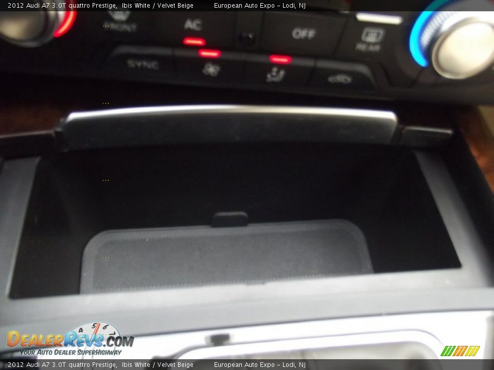 2012 Audi A7 3.0T quattro Prestige Ibis White / Velvet Beige Photo #32