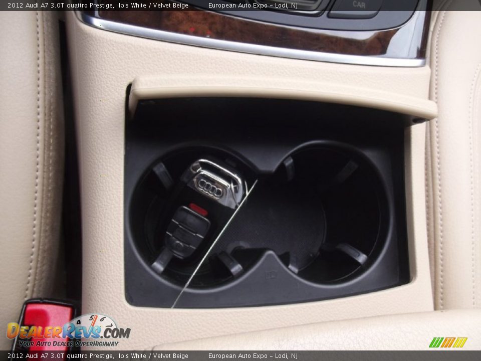 2012 Audi A7 3.0T quattro Prestige Ibis White / Velvet Beige Photo #34