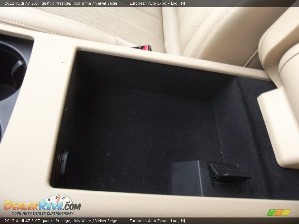 2012 Audi A7 3.0T quattro Prestige Ibis White / Velvet Beige Photo #36