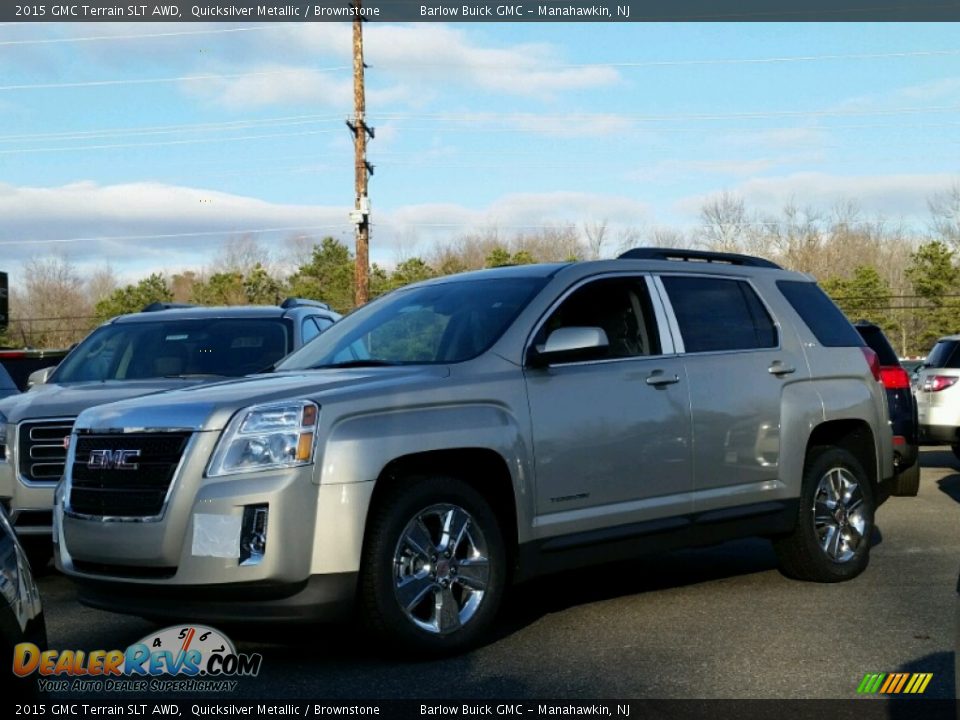 2015 GMC Terrain SLT AWD Quicksilver Metallic / Brownstone Photo #1