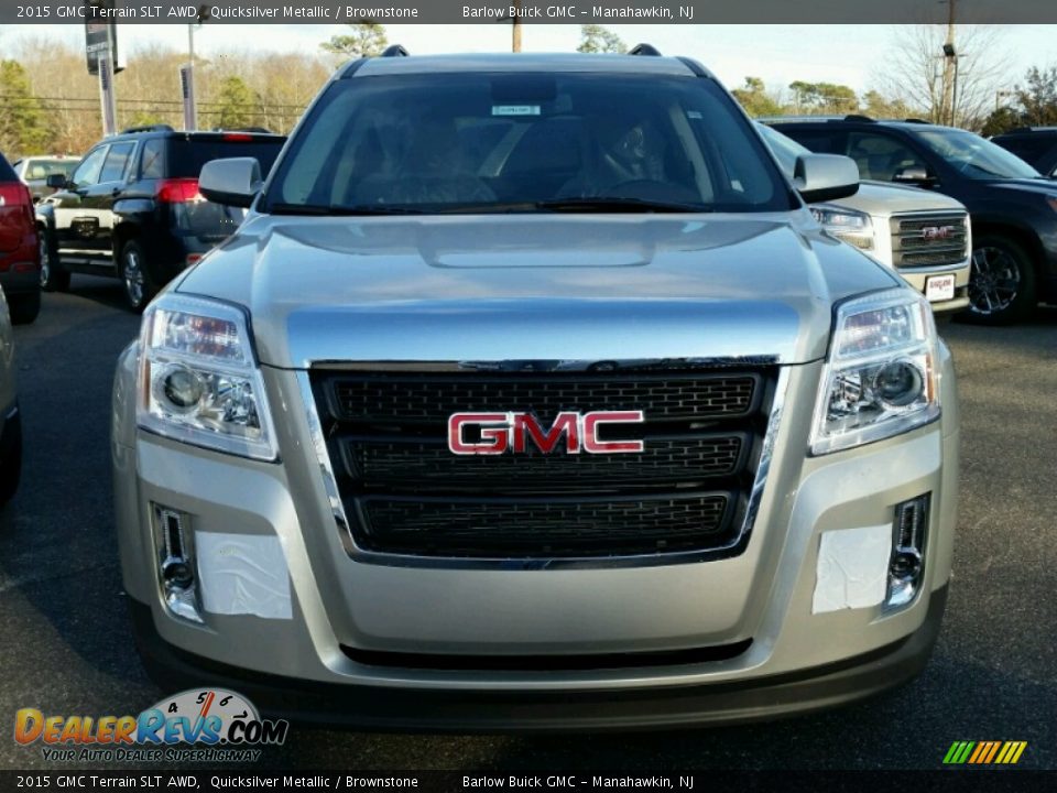 2015 GMC Terrain SLT AWD Quicksilver Metallic / Brownstone Photo #2