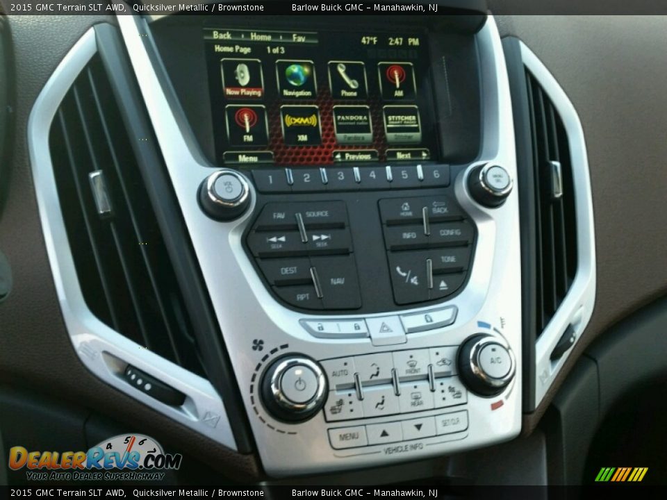 2015 GMC Terrain SLT AWD Quicksilver Metallic / Brownstone Photo #10