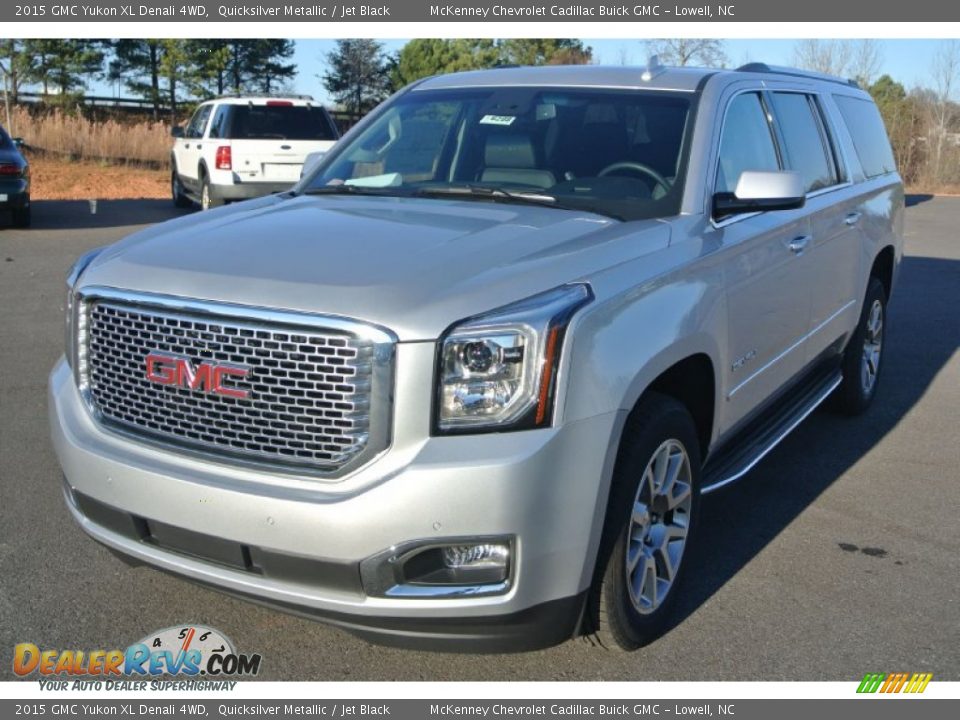 2015 GMC Yukon XL Denali 4WD Quicksilver Metallic / Jet Black Photo #2