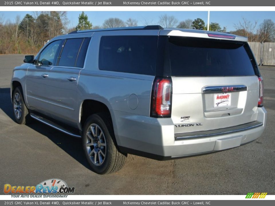 2015 GMC Yukon XL Denali 4WD Quicksilver Metallic / Jet Black Photo #4