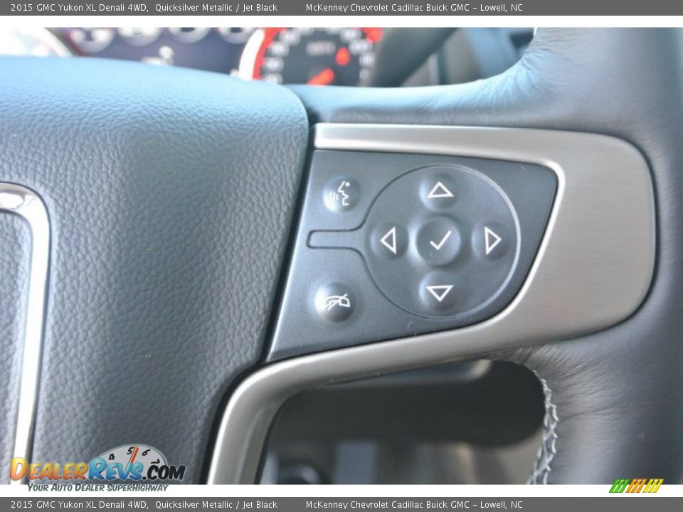 2015 GMC Yukon XL Denali 4WD Quicksilver Metallic / Jet Black Photo #15