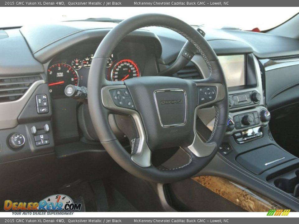 2015 GMC Yukon XL Denali 4WD Quicksilver Metallic / Jet Black Photo #26