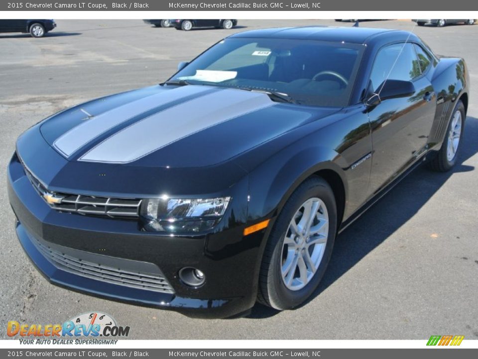 2015 Chevrolet Camaro LT Coupe Black / Black Photo #2