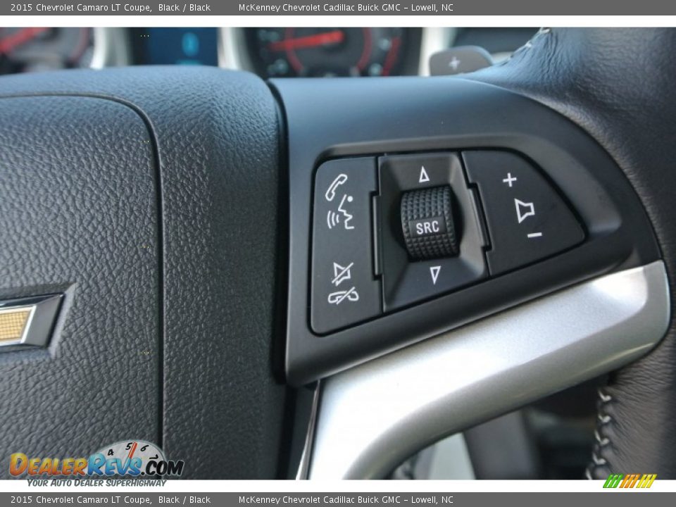 2015 Chevrolet Camaro LT Coupe Black / Black Photo #12