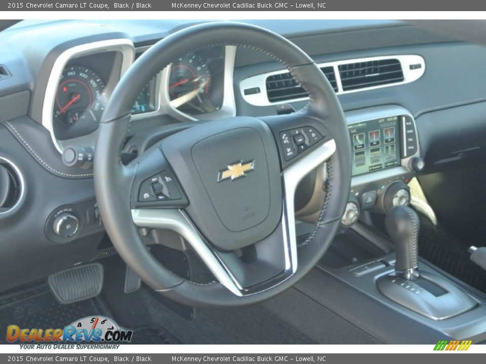 2015 Chevrolet Camaro LT Coupe Black / Black Photo #20