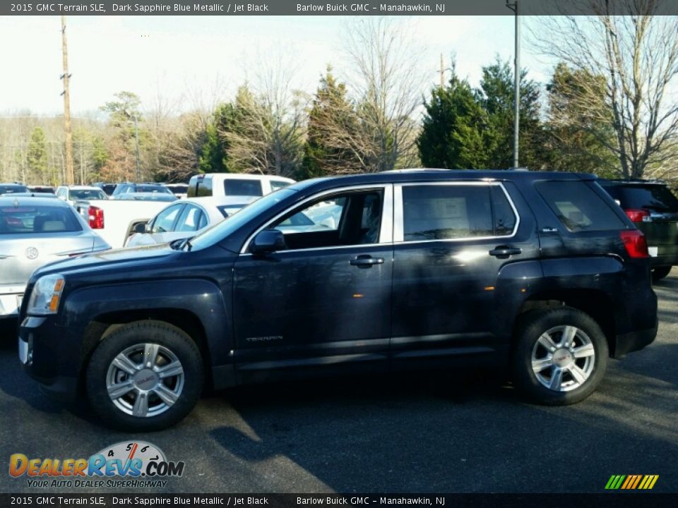 2015 GMC Terrain SLE Dark Sapphire Blue Metallic / Jet Black Photo #3