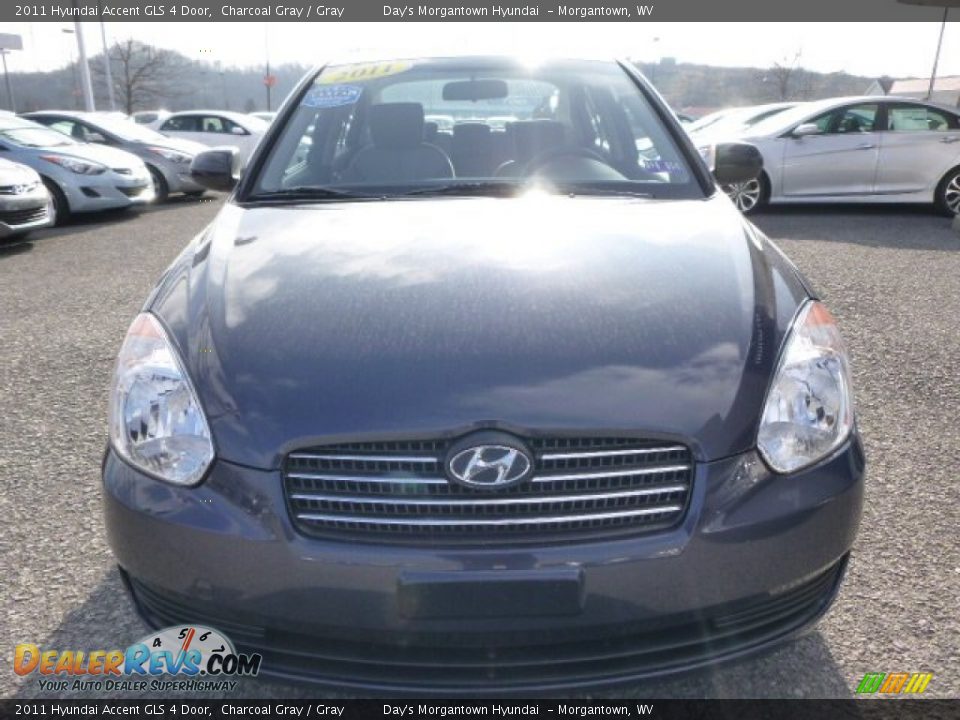 2011 Hyundai Accent GLS 4 Door Charcoal Gray / Gray Photo #8