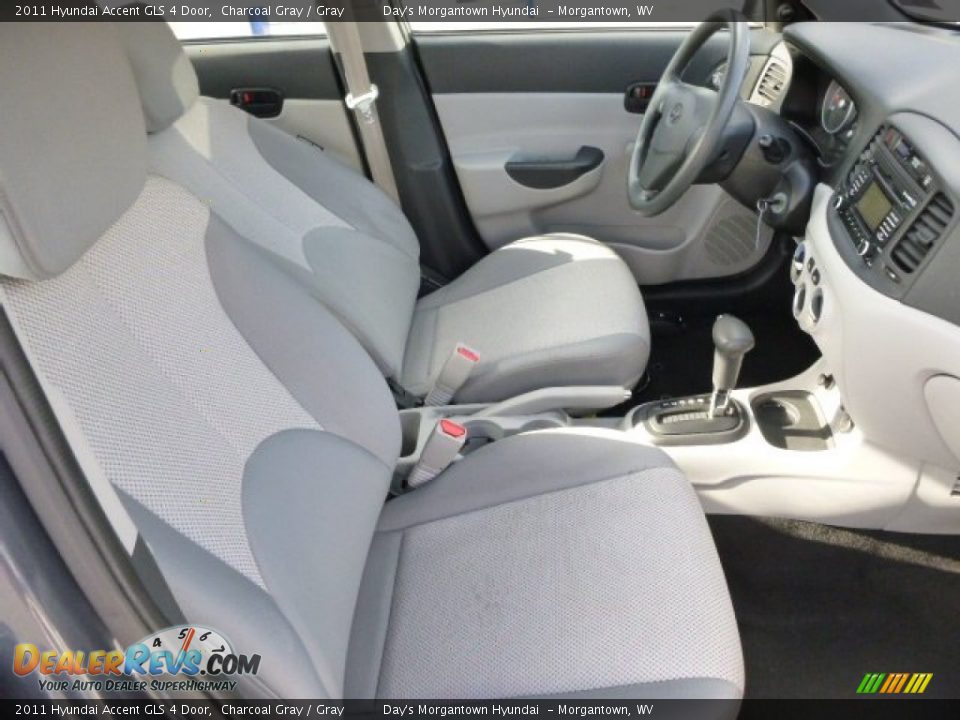 2011 Hyundai Accent GLS 4 Door Charcoal Gray / Gray Photo #14