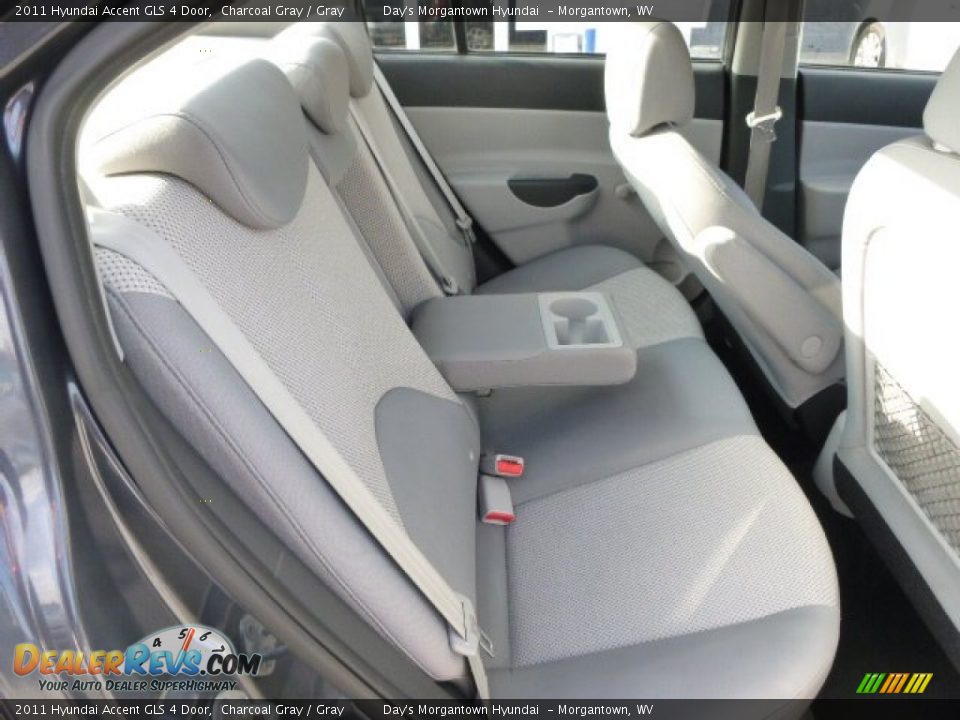 2011 Hyundai Accent GLS 4 Door Charcoal Gray / Gray Photo #19