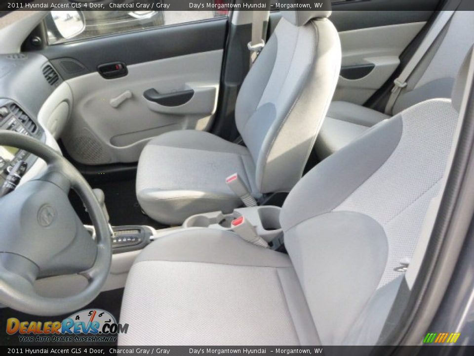 2011 Hyundai Accent GLS 4 Door Charcoal Gray / Gray Photo #22
