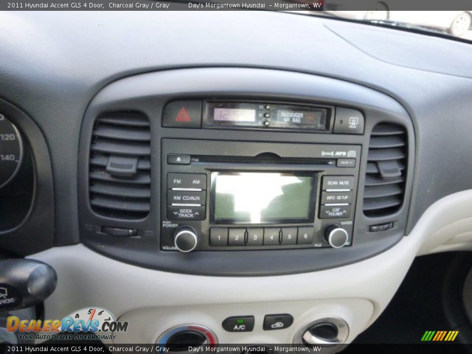 2011 Hyundai Accent GLS 4 Door Charcoal Gray / Gray Photo #35
