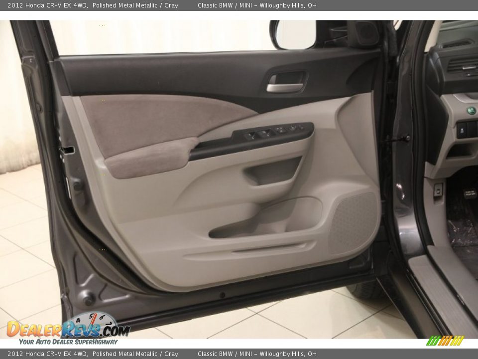 2012 Honda CR-V EX 4WD Polished Metal Metallic / Gray Photo #4