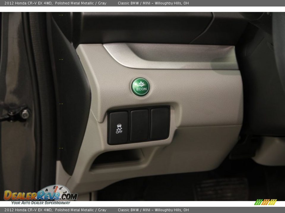 2012 Honda CR-V EX 4WD Polished Metal Metallic / Gray Photo #6
