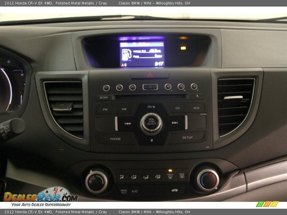 2012 Honda CR-V EX 4WD Polished Metal Metallic / Gray Photo #10