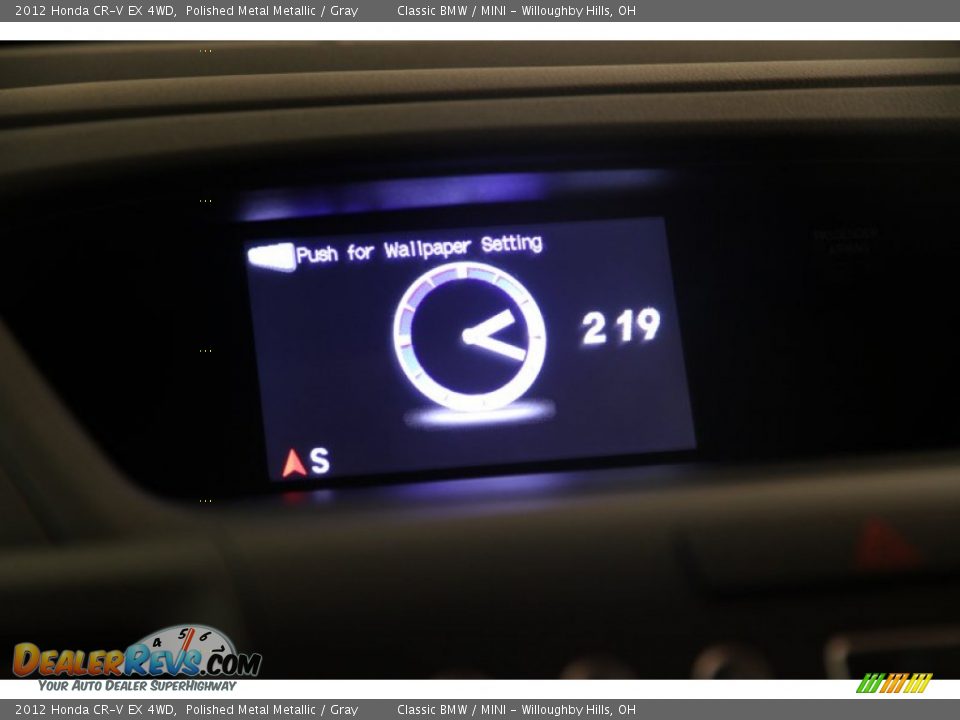 2012 Honda CR-V EX 4WD Polished Metal Metallic / Gray Photo #12