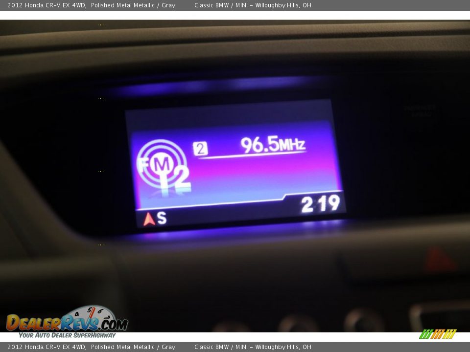 2012 Honda CR-V EX 4WD Polished Metal Metallic / Gray Photo #13