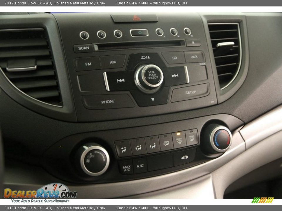 2012 Honda CR-V EX 4WD Polished Metal Metallic / Gray Photo #14