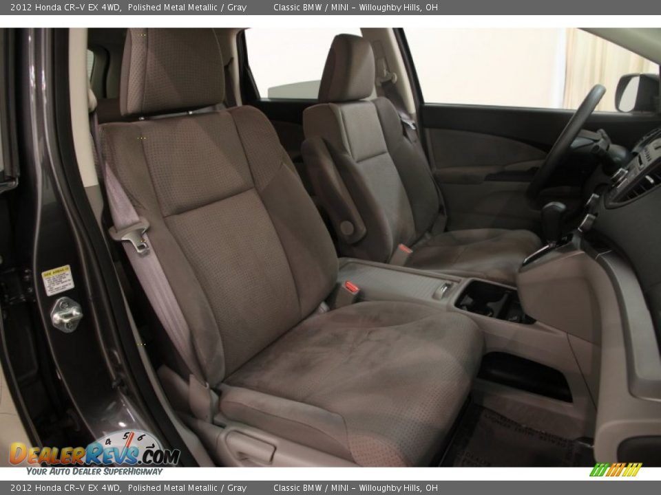 2012 Honda CR-V EX 4WD Polished Metal Metallic / Gray Photo #18
