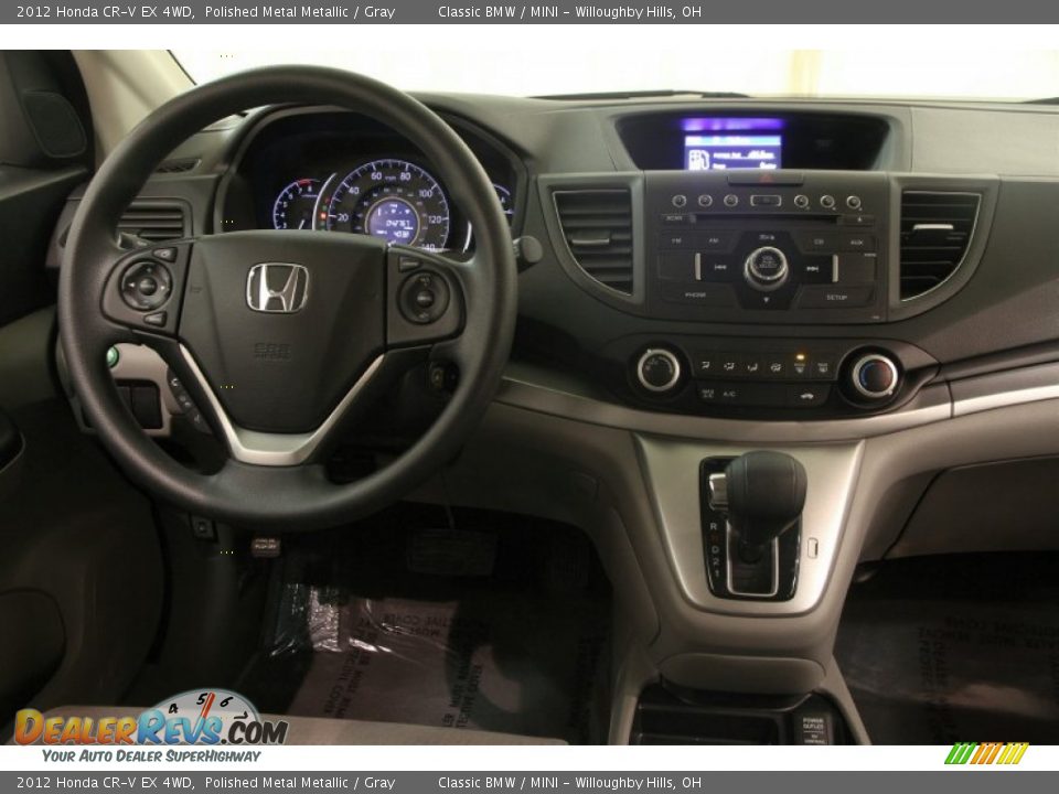 2012 Honda CR-V EX 4WD Polished Metal Metallic / Gray Photo #22